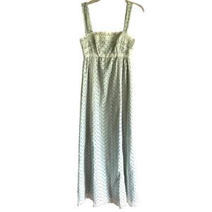 Vintage Eyelet Maxi Dress XS